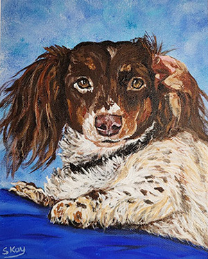 Taffy Marie - Acrylic on 9 X 12 Canvas Sheet